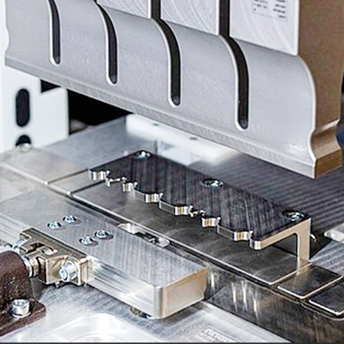 The sonotrode working in ultrasonic welding process