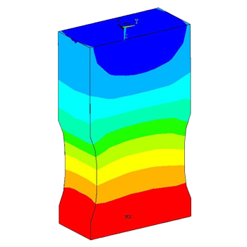 Ultrasonic welding head stress analysis diagram2