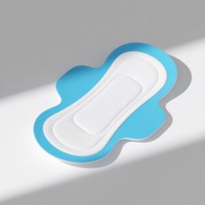 Ultrasonic welding non-woven sanitary napkin