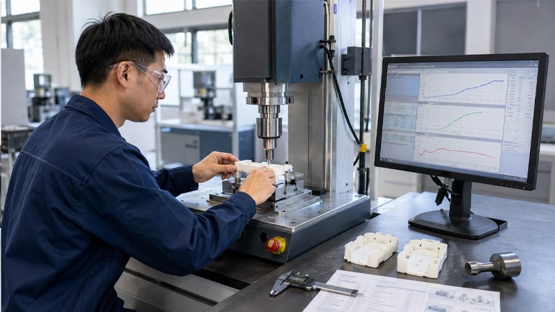 A sample welding trial helps confirm frequency, tooling, weld strength and process stability before ordering.